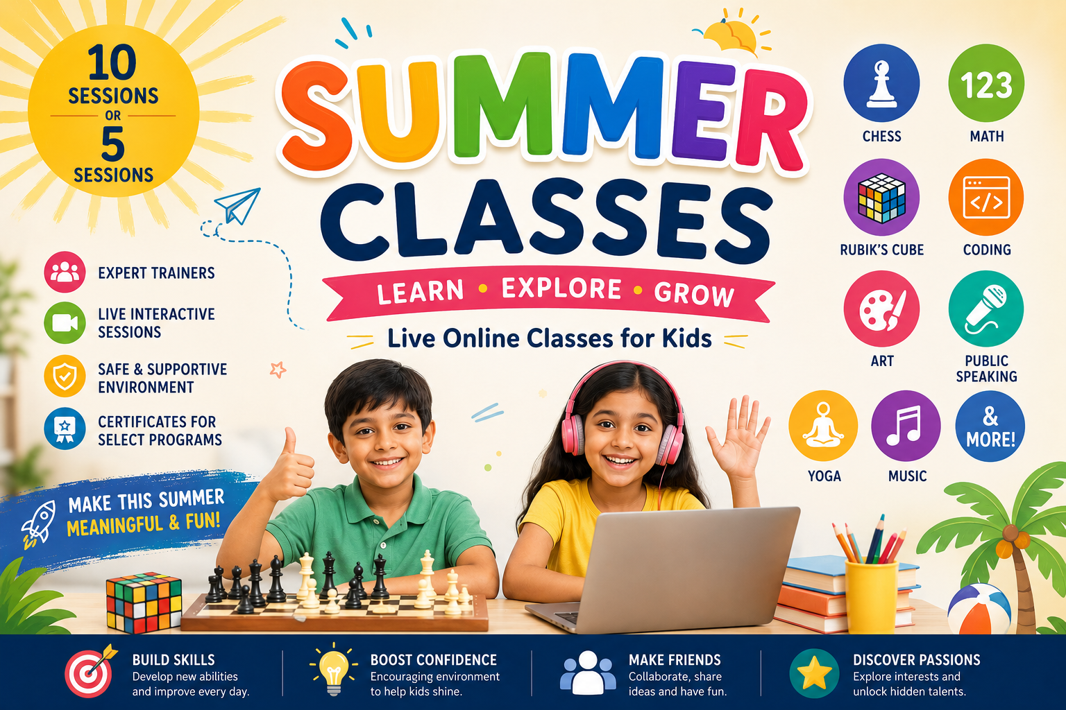 Summer Classes – 10 Sessions