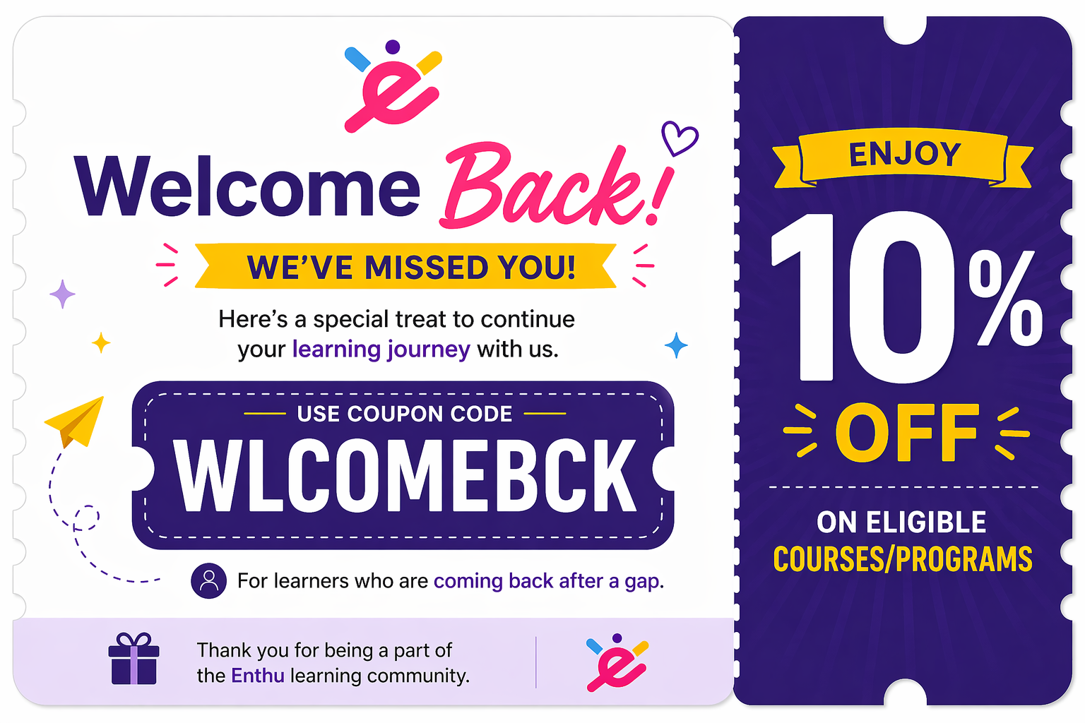 Coupons & Discounts | Enthuziastic